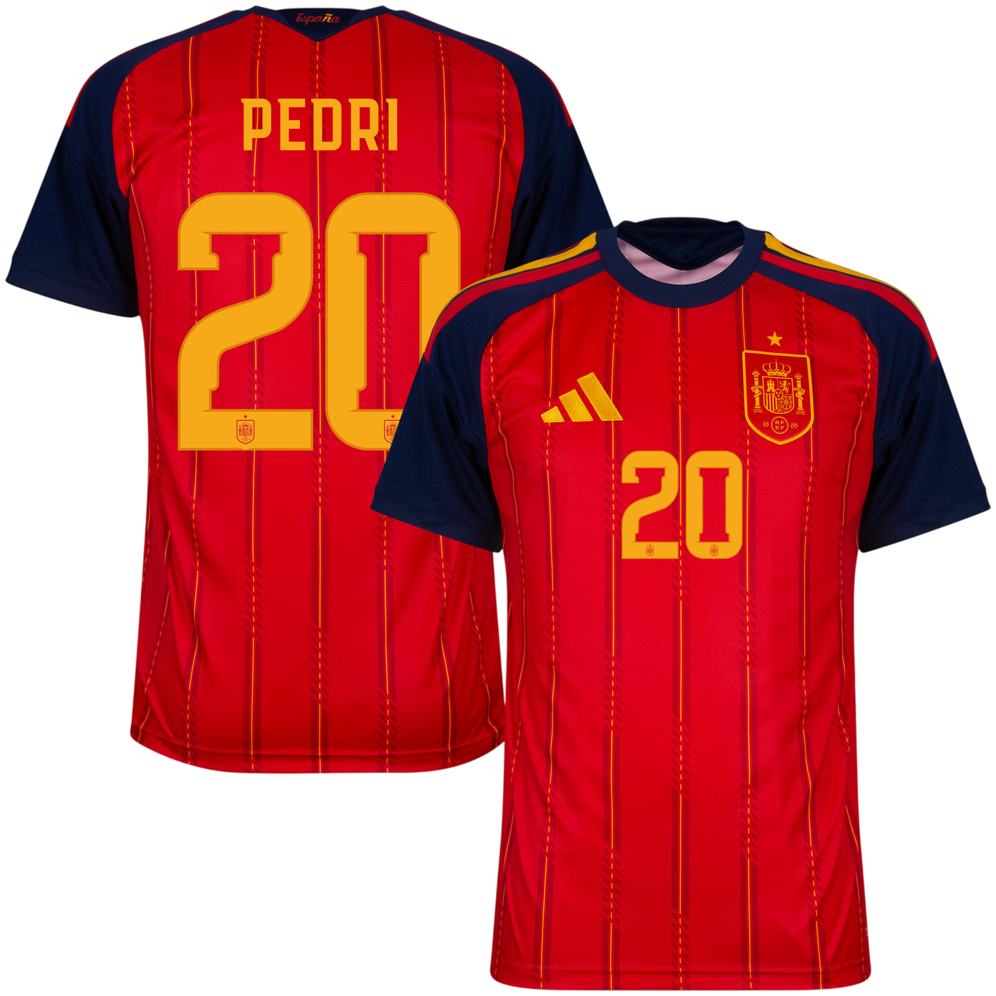 Spain PEDRI #20 Home World Cup 2026 Jersey Red Men's