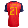 Spain OYARZABAL #21 Home World Cup 2026 Jersey Red Men's