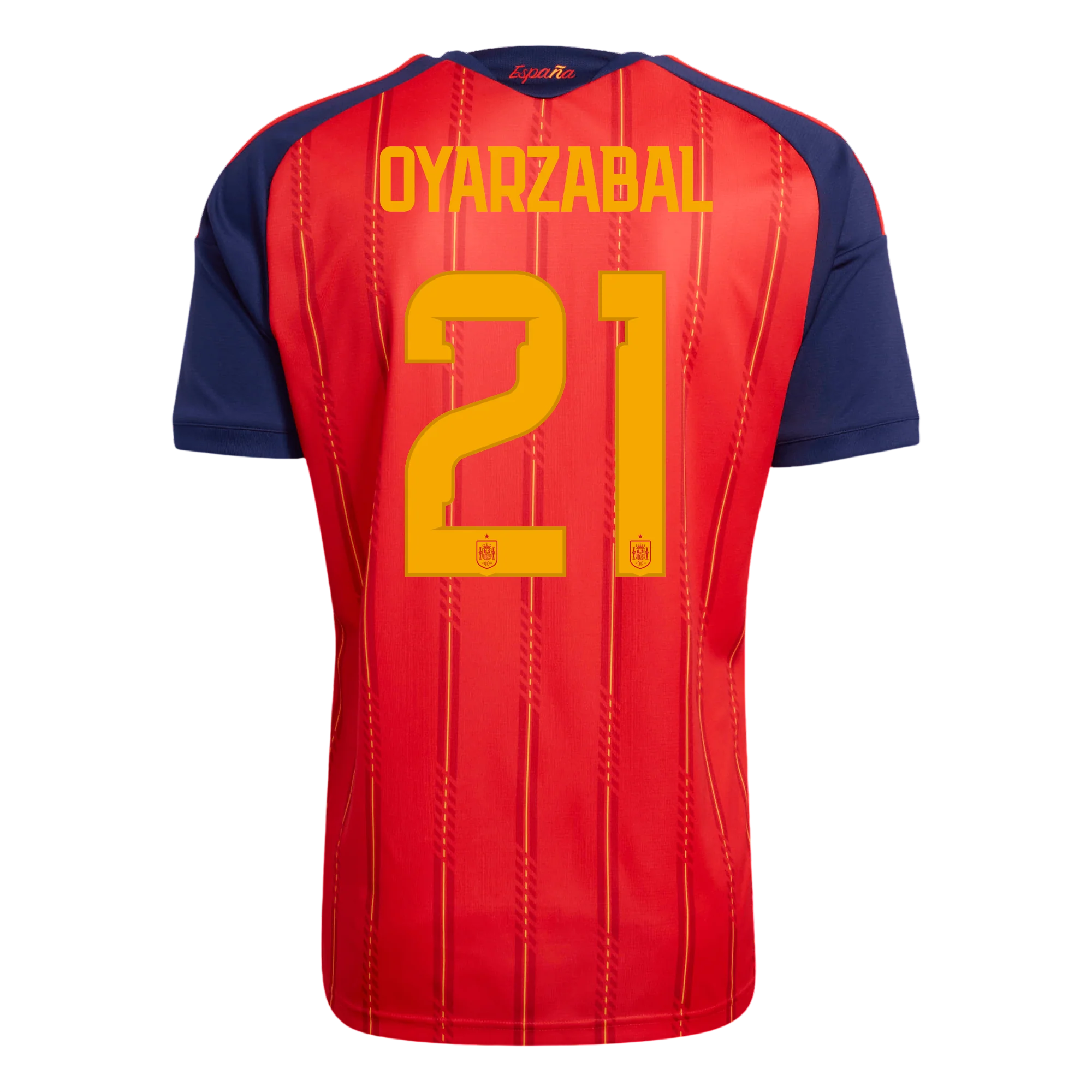 Spain OYARZABAL #21 Home World Cup 2026 Jersey Red Men's