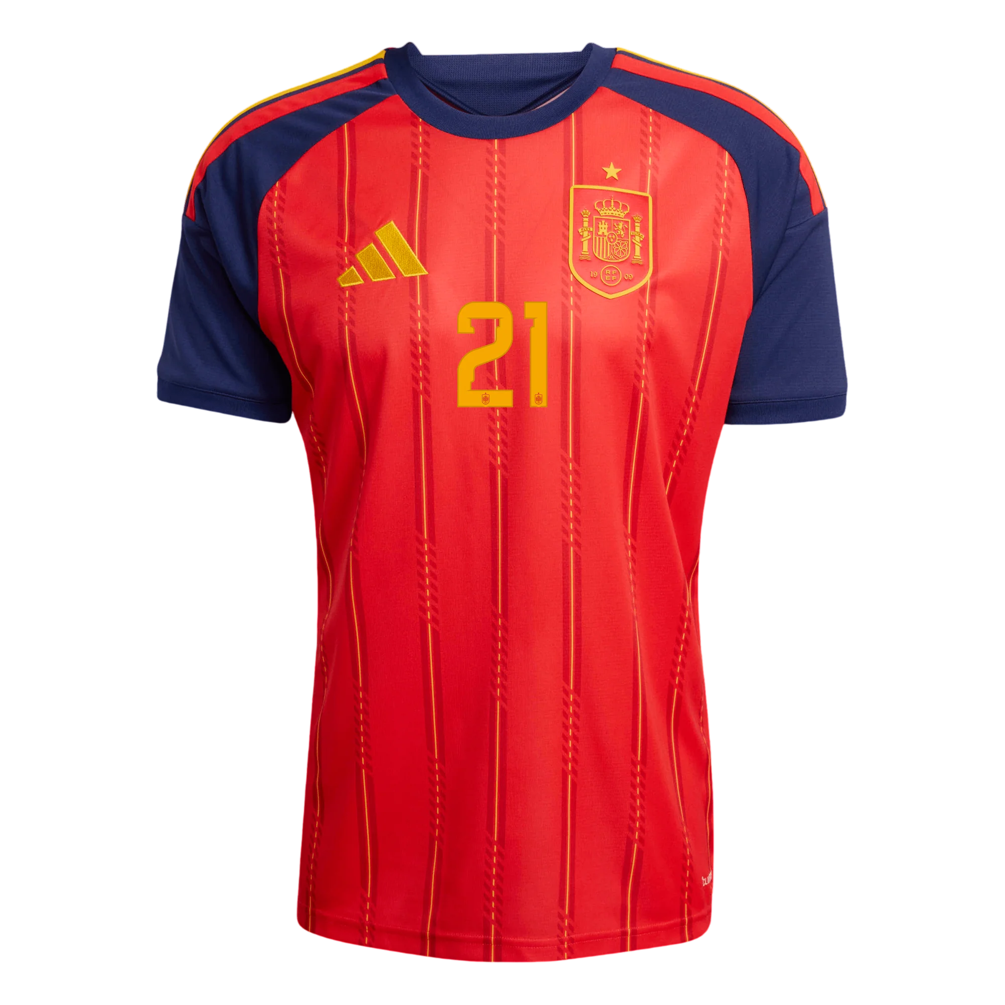Spain OYARZABAL #21 Home World Cup 2026 Jersey Red Men's