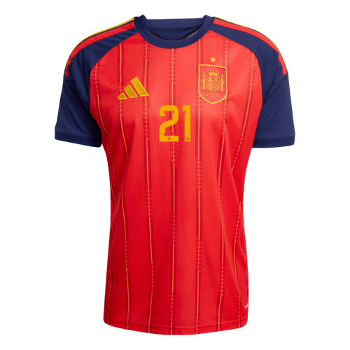 Spain OYARZABAL #21 Home World Cup 2026 Jersey Red Men's