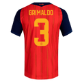 Spain GRIMALDO #3 Home World Cup 2026 Jersey Red Men's