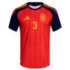 Spain GRIMALDO #3 Home World Cup 2026 Jersey Red Men's