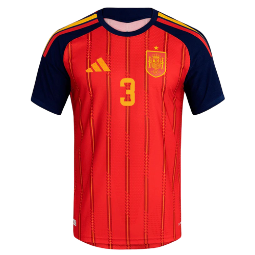 Spain GRIMALDO #3 Home World Cup 2026 Jersey Red Men's