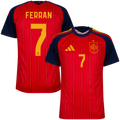 Spain FERRAN #7 Home World Cup 2026 Jersey Red Men's