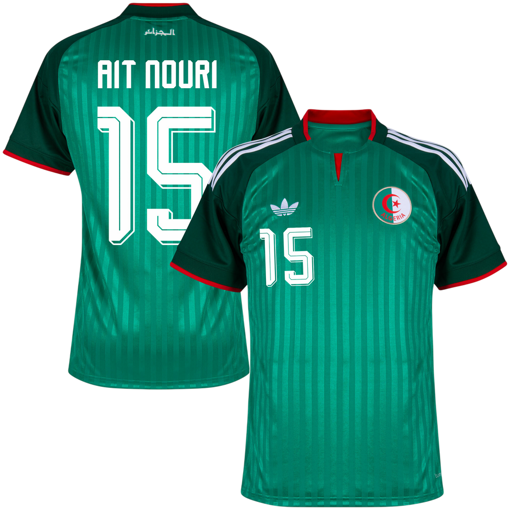 Algeria AIT NOURI #15 Away World Cup 2026 Jersey Green Men's
