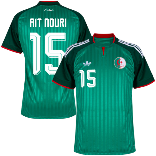 Algeria AIT NOURI #15 Away World Cup 2026 Jersey Green Men's