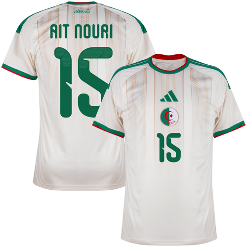 Algeria AIT NOURI #15 Home World Cup 2026 Jersey White Men's