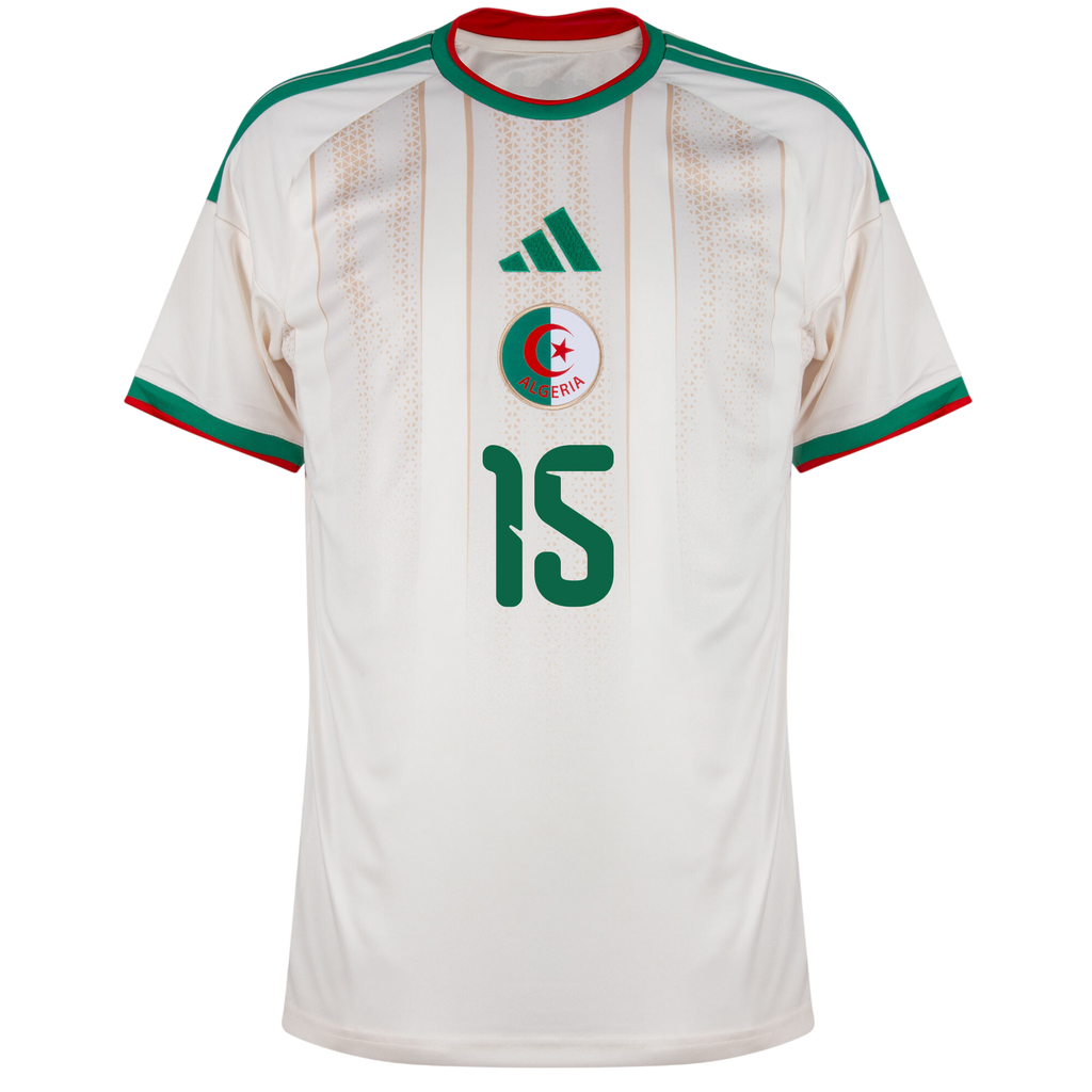 Algeria AIT NOURI #15 Home World Cup 2026 Jersey White Men's