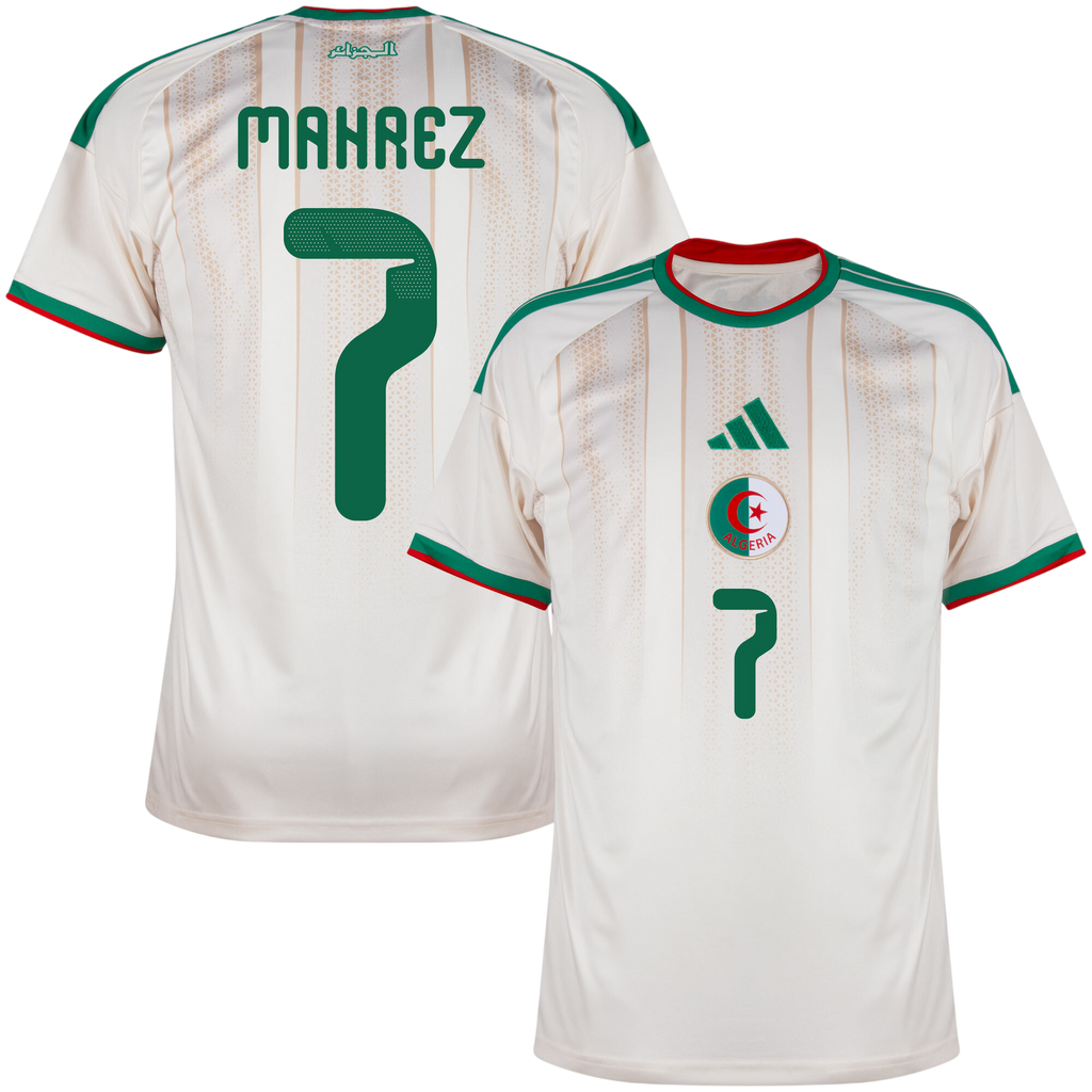 Algeria MAHREZ #7 Home World Cup 2026 Jersey White Men's