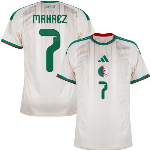 Algeria MAHREZ #7 Home World Cup 2026 Jersey White Men's