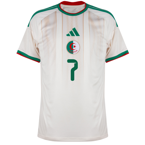 Algeria MAHREZ #7 Home World Cup 2026 Jersey White Men's