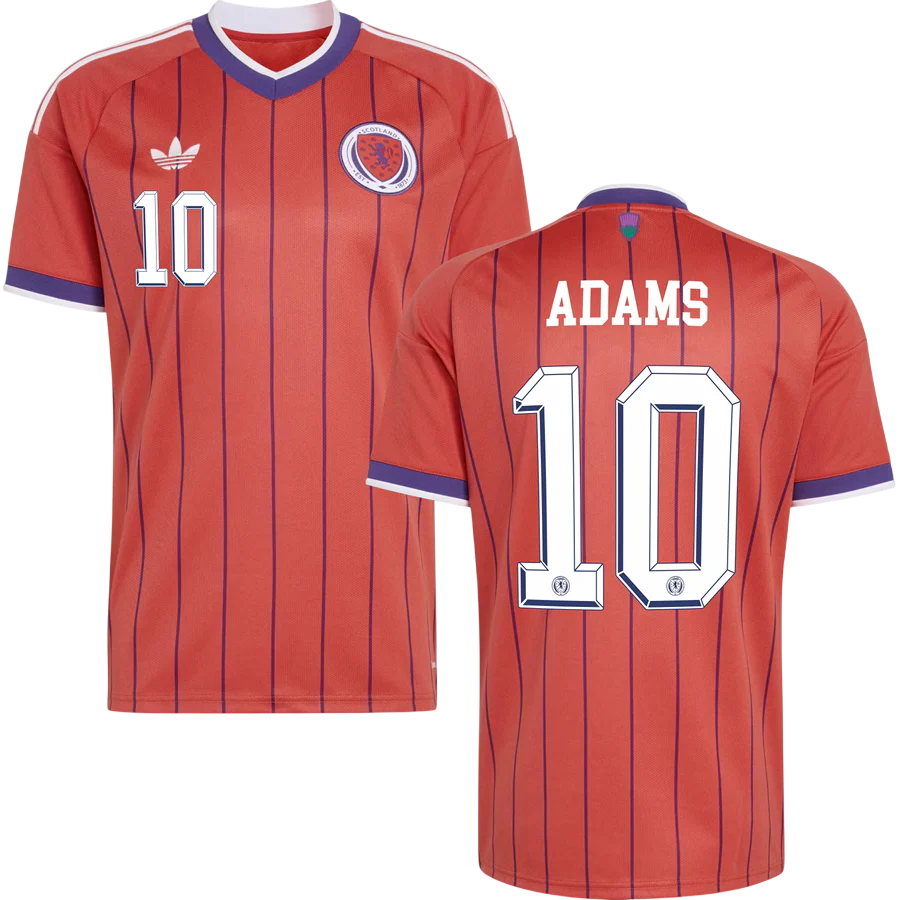 Scotland ADAMS #10 Away World Cup 2026 Jersey Orange Men's