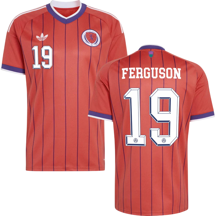 Scotland FERGUSON #19 Away World Cup 2026 Jersey Orange Men's