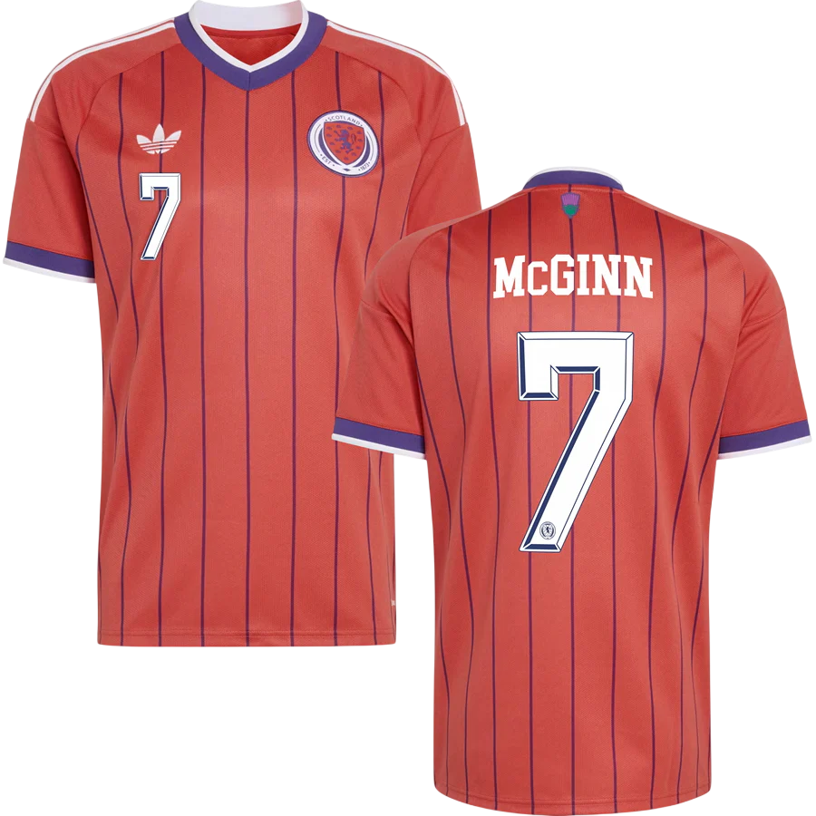 Scotland McGINN #7 Away World Cup 2026 Jersey Orange Men's