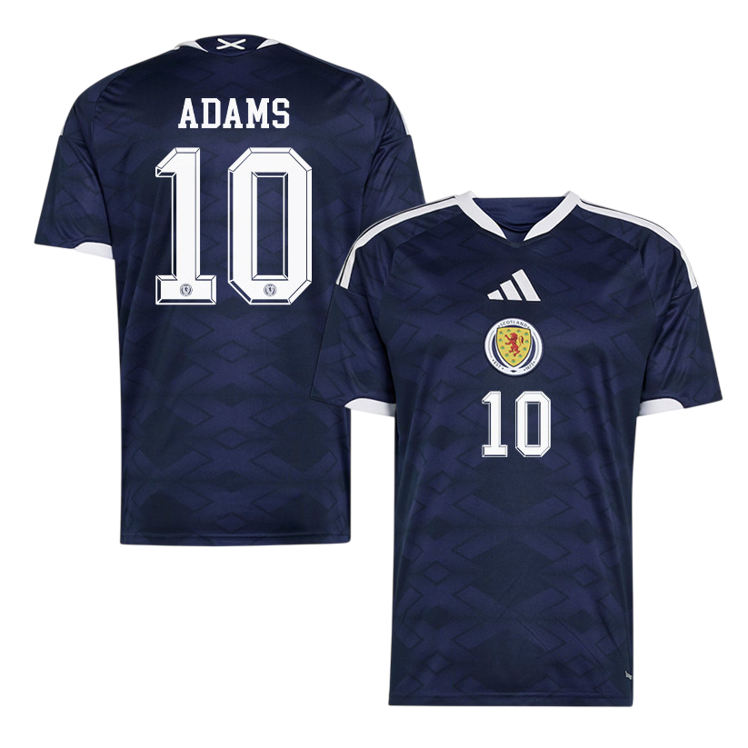 Scotland ADAMS #10 Home World Cup 2026 Jersey Navy Blue Men's
