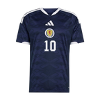 Scotland ADAMS #10 Home World Cup 2026 Jersey Navy Blue Men's