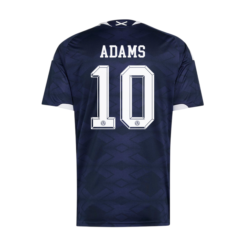 Scotland ADAMS #10 Home World Cup 2026 Jersey Navy Blue Men's