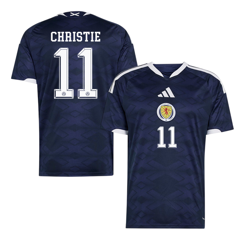 Scotland CHRISTIE #11 Home World Cup 2026 Jersey Navy Blue Men's