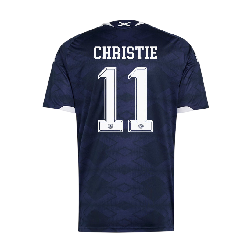 Scotland CHRISTIE #11 Home World Cup 2026 Jersey Navy Blue Men's