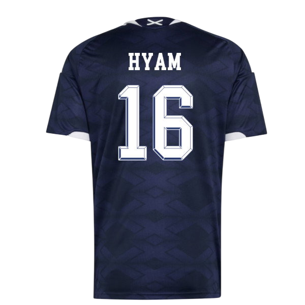 Scotland HYAM #16 Home World Cup 2026 Jersey Navy Blue Men's