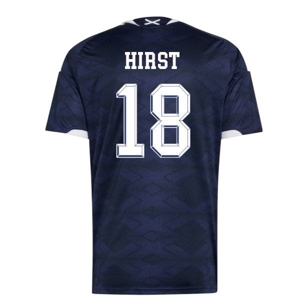Scotland HIRST #18 Home World Cup 2026 Jersey Navy Blue Men's