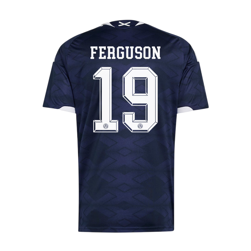 Scotland FERGUSON #19 Home World Cup 2026 Jersey Navy Blue Men's