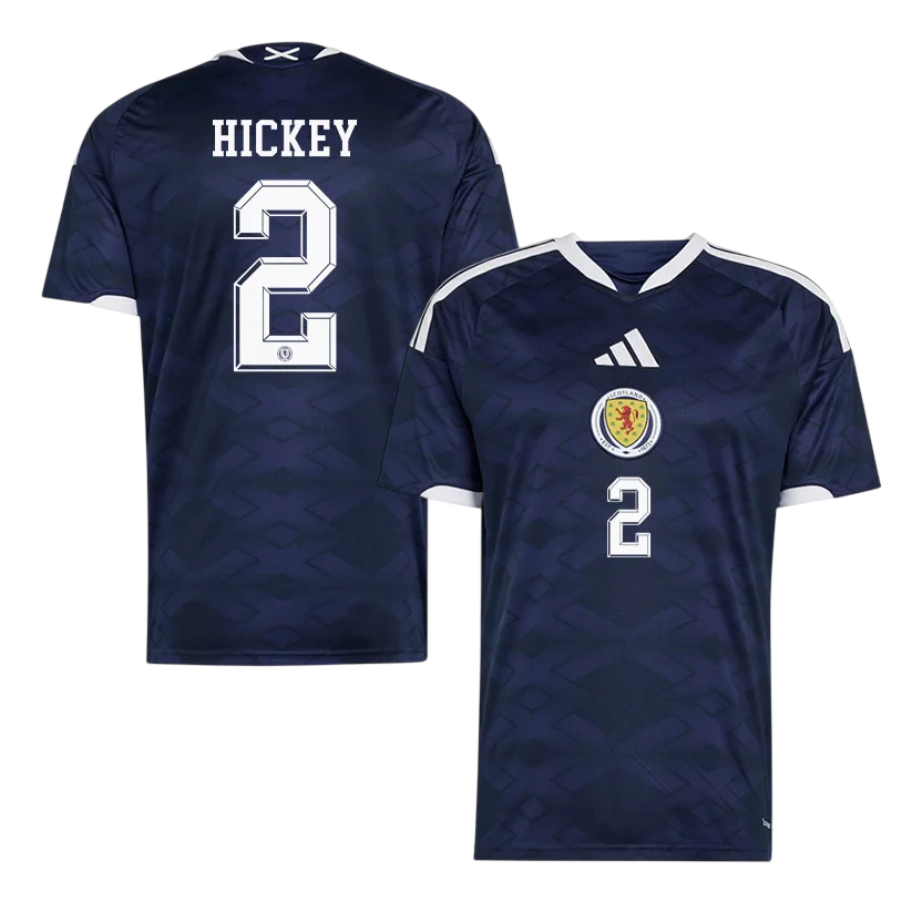 Scotland HICKEY #2 Home World Cup 2026 Jersey Navy Blue Men's