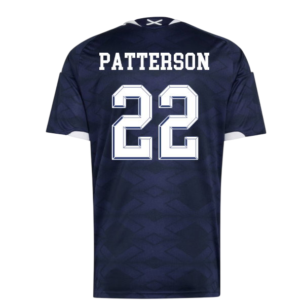 Scotland PATTERSON #22 Home World Cup 2026 Jersey Navy Blue Men's