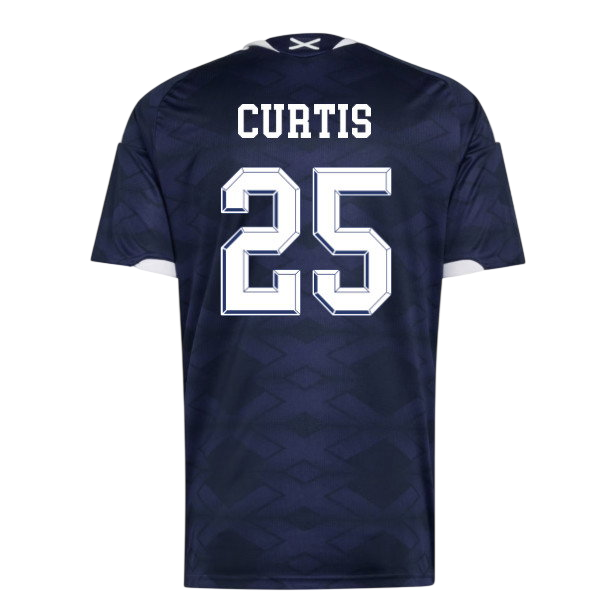 Scotland CURTIS #25 Home World Cup 2026 Jersey Navy Blue Men's