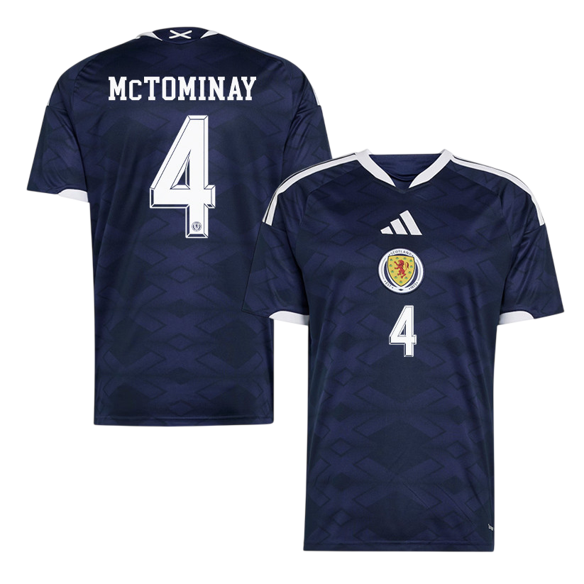 Scotland McTOMINAY #4 Home World Cup 2026 Jersey Navy Blue Men's