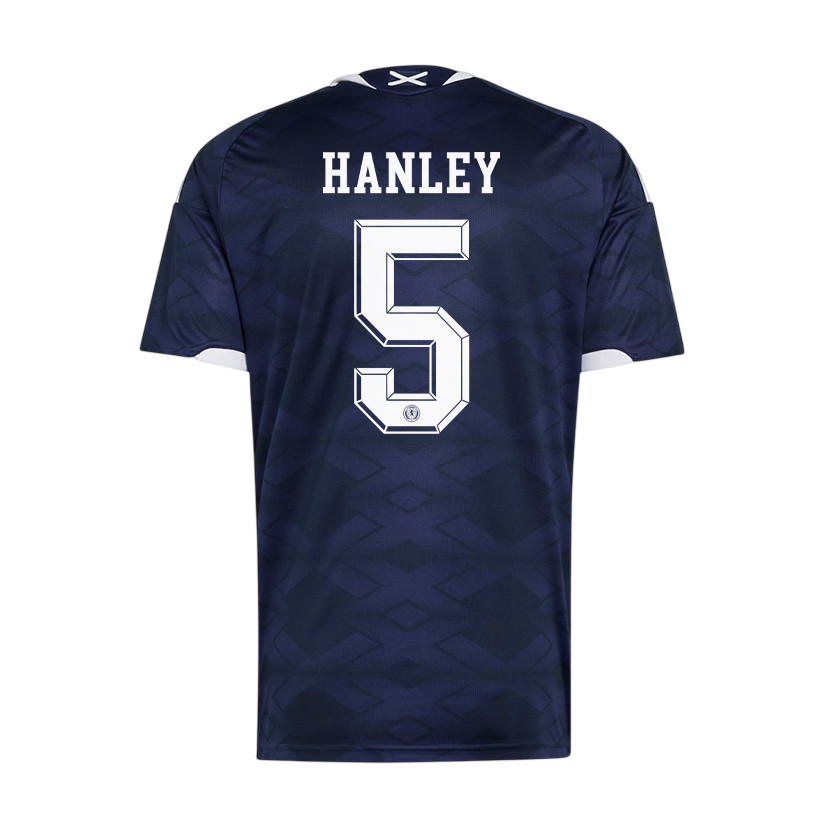 Scotland HANLEY #5 Home World Cup 2026 Jersey Navy Blue Men's