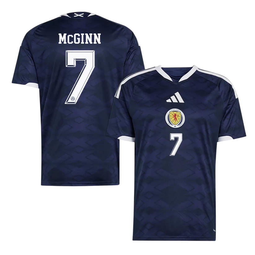 Scotland McGINN #7 Home World Cup 2026 Jersey Navy Blue Men's