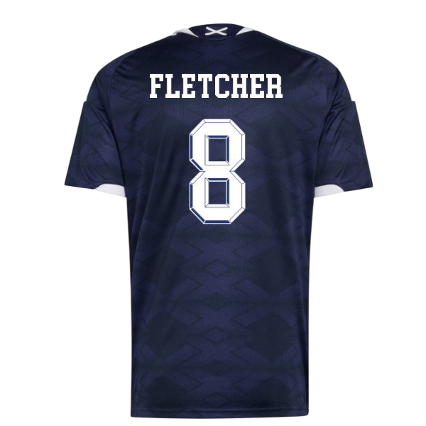 Scotland FLETCHER #8 Home World Cup 2026 Jersey Navy Blue Men's