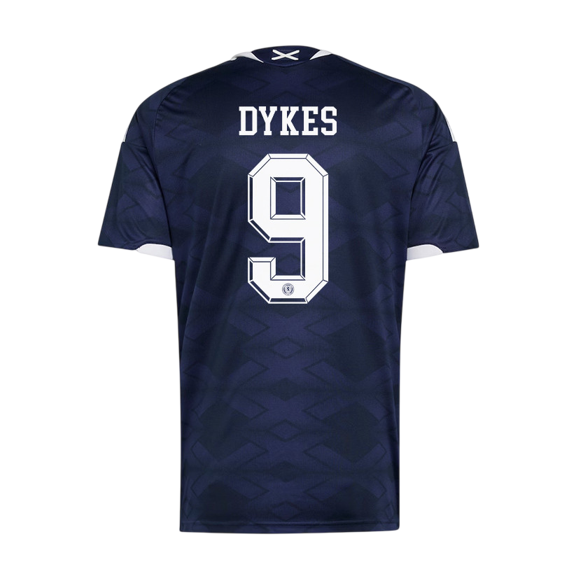 Scotland DYKES #9 Home World Cup 2026 Jersey Navy Blue Men's