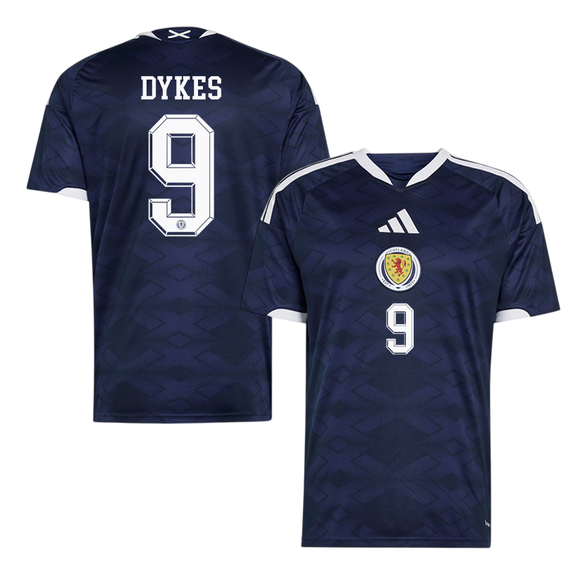 Scotland DYKES #9 Home World Cup 2026 Jersey Navy Blue Men's