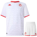 Tunisia Away World Cup 2026 Kit White Kids