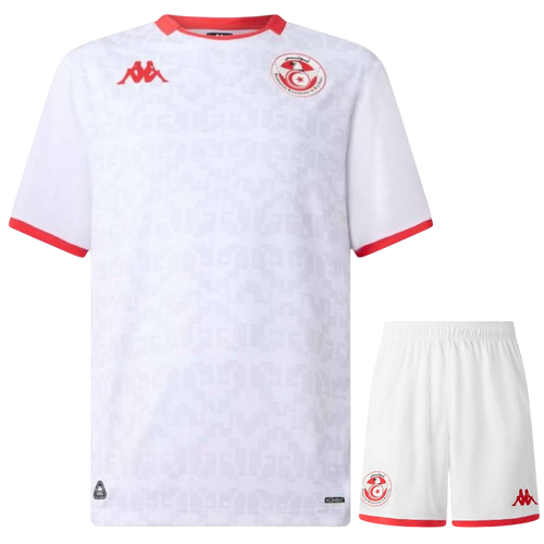 Tunisia Away World Cup 2026 Kit White Kids
