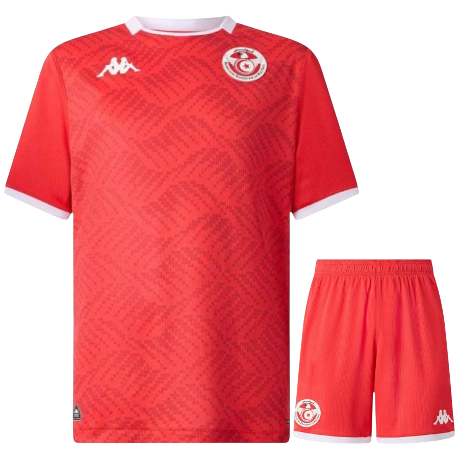 Tunisia Home World Cup 2026 Kit Red Kids