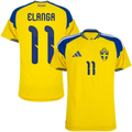 Sweden ELANGA #11 Home World Cup 2026 Jersey Player's Version Yellow Men's