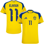 Sweden ELANGA #11 Home World Cup 2026 Jersey Player's Version Yellow Men's