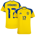 Sweden GYÖKERES #17 Home World Cup 2026 Jersey Player's Version Yellow Men's