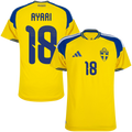 Sweden AYARI #18 Home World Cup 2026 Jersey Player's Version Yellow Men's
