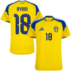 Sweden AYARI #18 Home World Cup 2026 Jersey Player's Version Yellow Men's