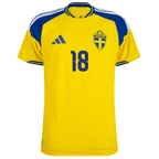 Sweden AYARI #18 Home World Cup 2026 Jersey Player's Version Yellow Men's