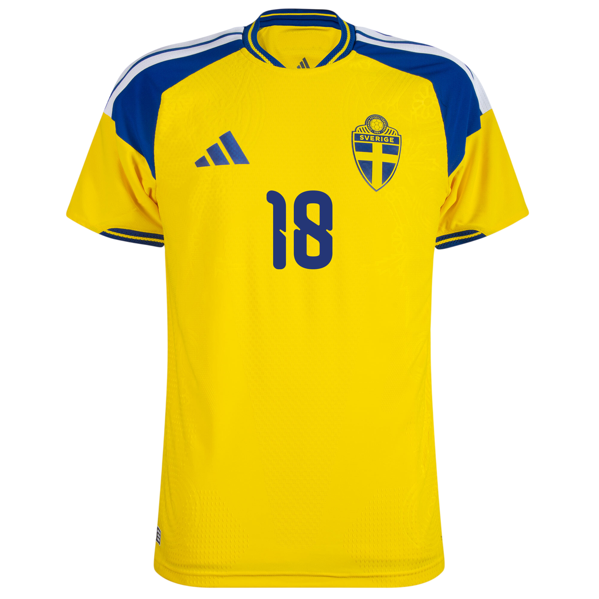 Sweden AYARI #18 Home World Cup 2026 Jersey Player's Version Yellow Men's