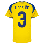 Sweden LINDELÖF #3 Home World Cup 2026 Jersey Player's Version Yellow Men's