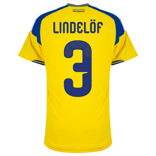 Sweden LINDELÖF #3 Home World Cup 2026 Jersey Player's Version Yellow Men's