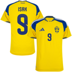 Sweden ISAK #9 Home World Cup 2026 Jersey Player's Version Yellow Men's