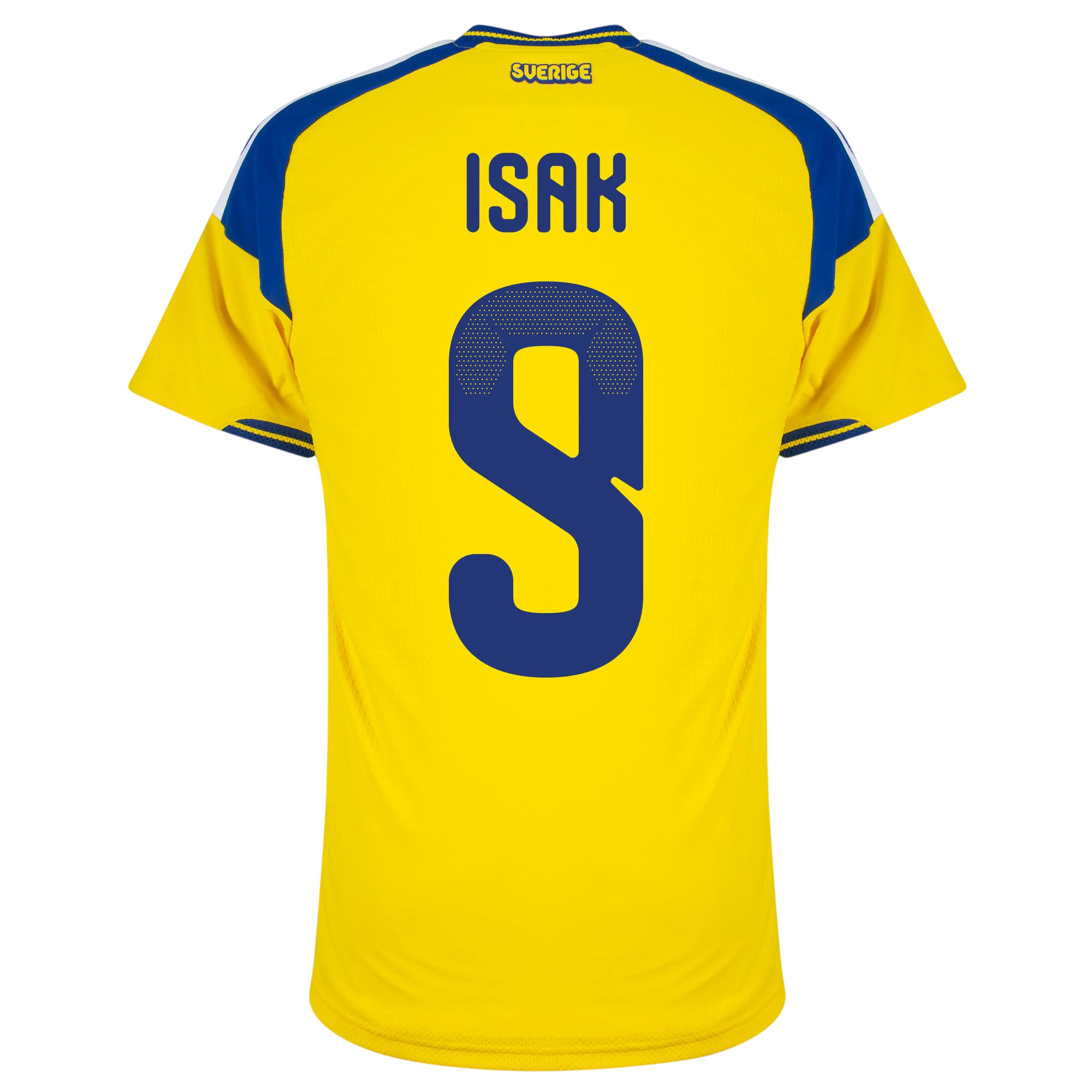 Sweden ISAK #9 Home World Cup 2026 Jersey Player's Version Yellow Men's